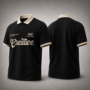 Black Creative Polo T-Shirt for Men | Premium Minimal Casual Wear