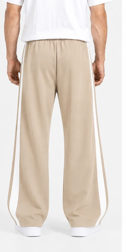 beige_track_pants_wide_knee_stripe_back_view